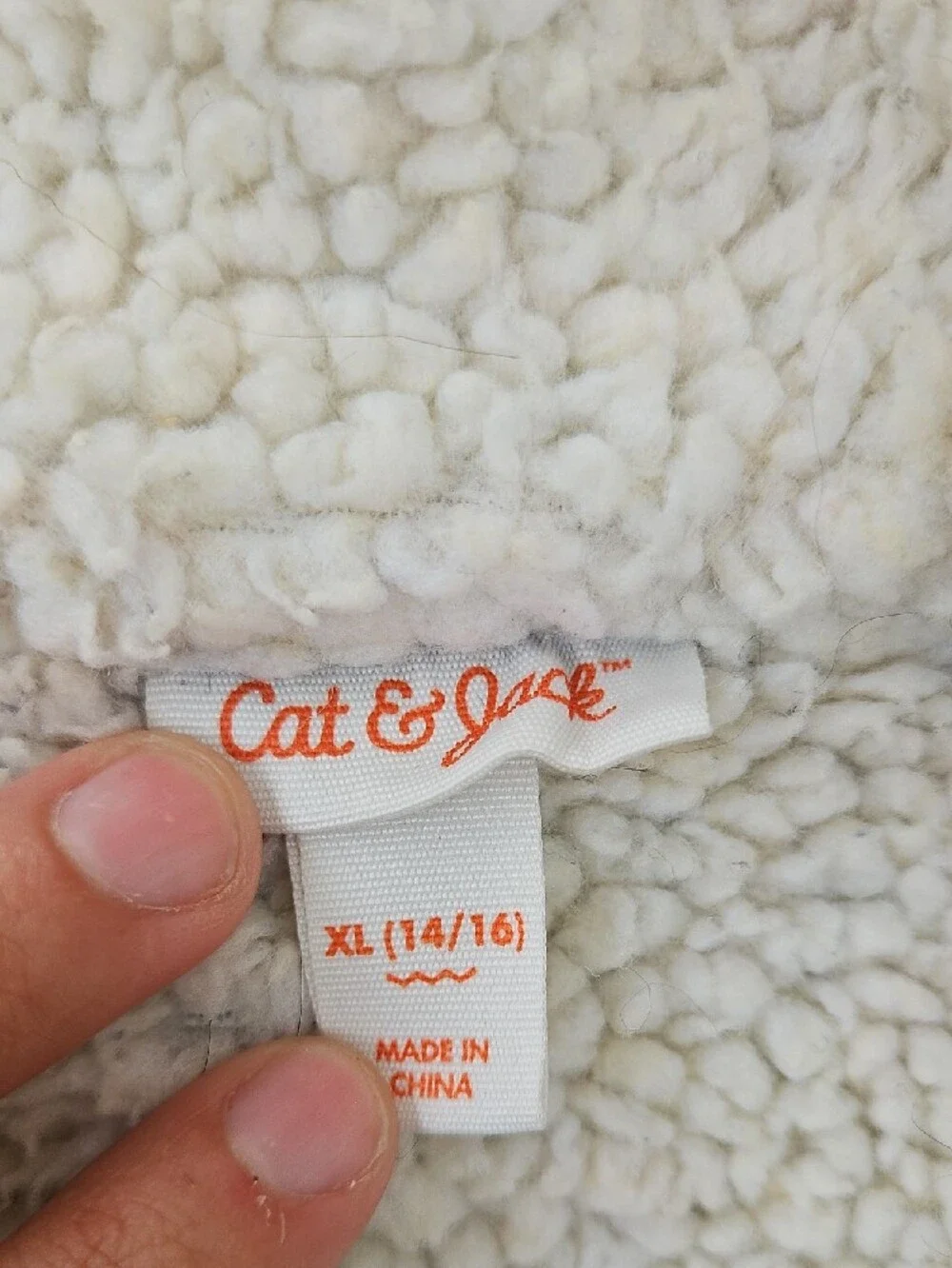 Cat & Jack Girls Sherpa-Trim Denim Jacket